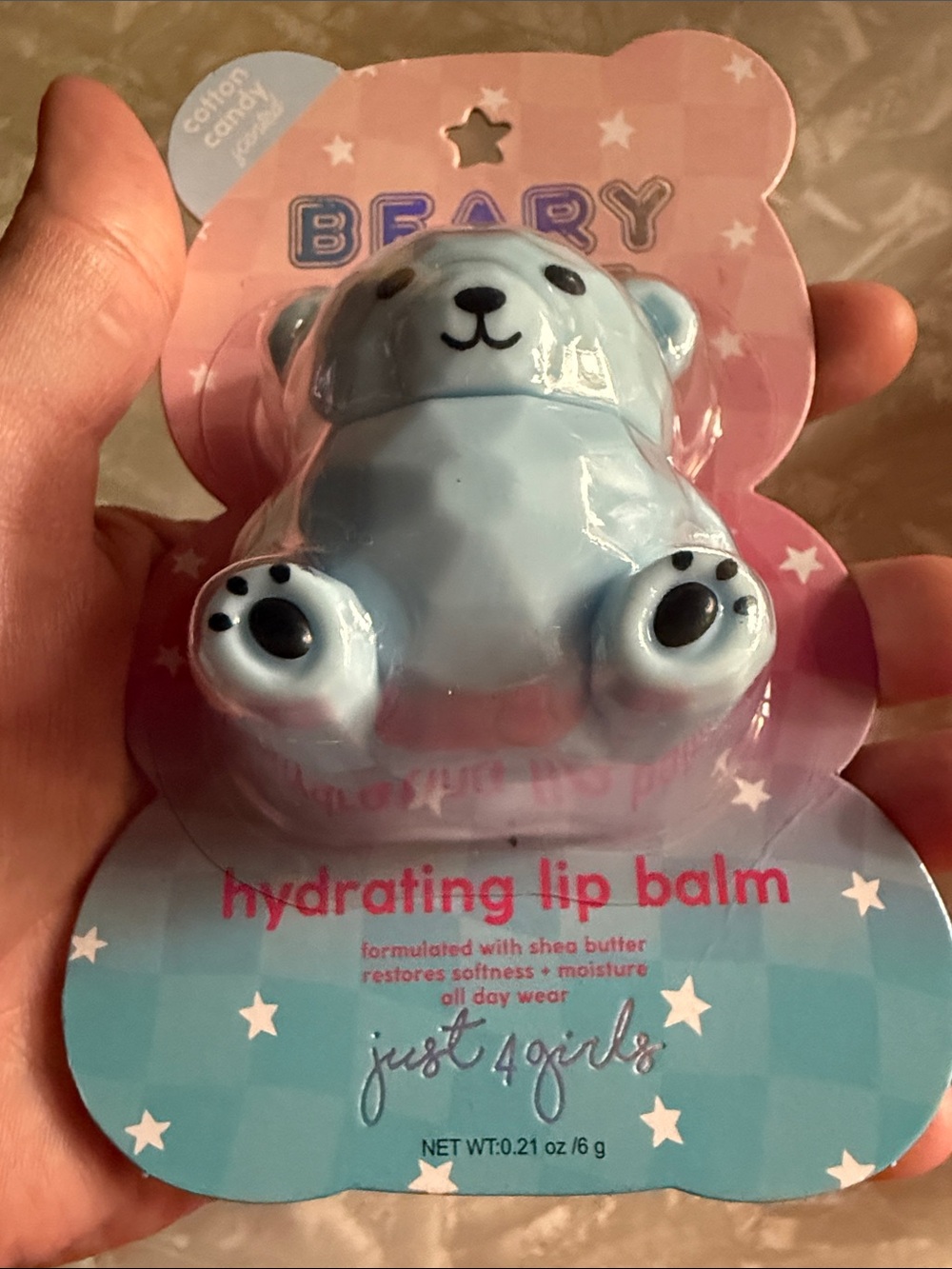 Beary Cute cotton candy hydrating lip balm - Picture 2 of 3